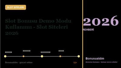 Slot Bonusu Demo Modu Kullanımı – Slot Siteleri 2026